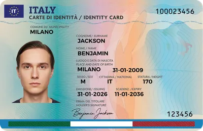 Italy Identity Card — Front
