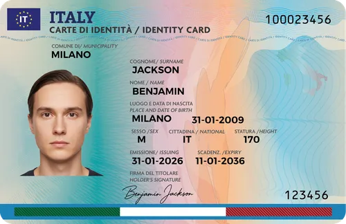 Italy Identity Card — novelty ID card